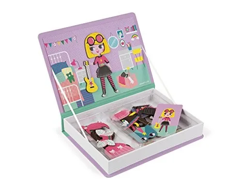 Libro magnetico di vestiti per bambine Janod