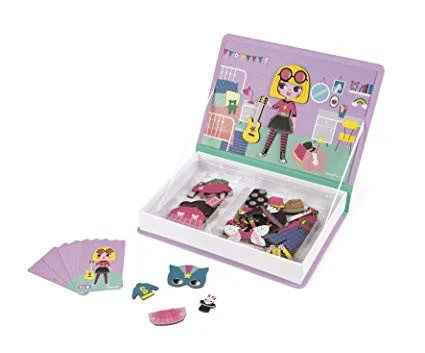 Libro magnetico di vestiti per bambine Janod