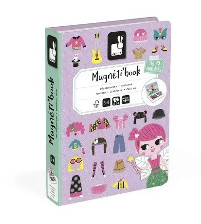 Libro magnetico di vestiti per bambine Janod