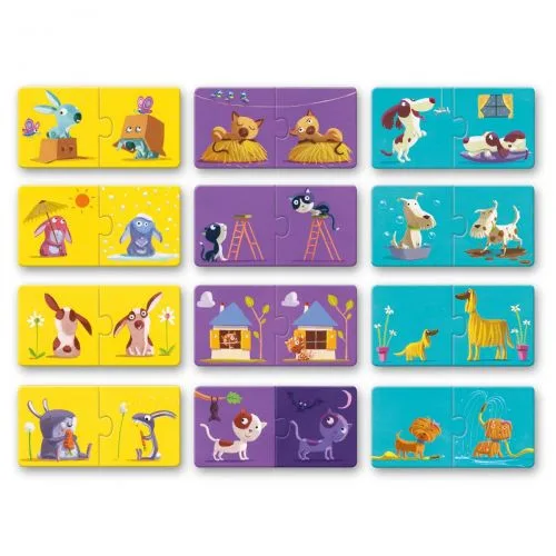 Djeco Duo Puzzle Gegensätze 12 x 2 Teile