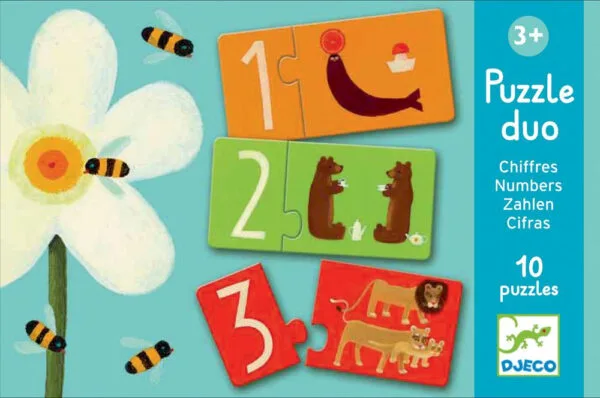 Djeco duo puzzle 10 x 2 pezzi