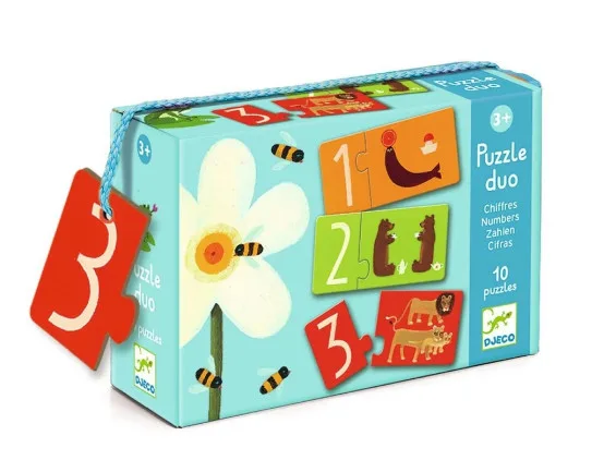Djeco duo puzzle 10 x 2 pezzi