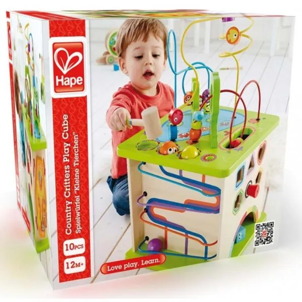 Hape didaktična kocka Dežela 