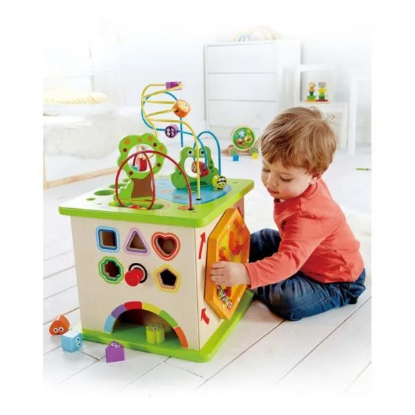 Hape didaktična kocka Dežela 