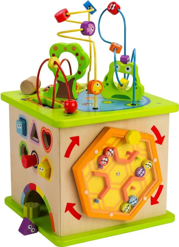 Hape didaktična kocka Dežela 