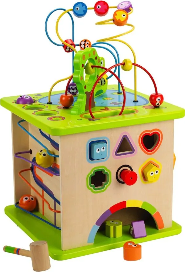 Hape didaktična kocka Dežela 