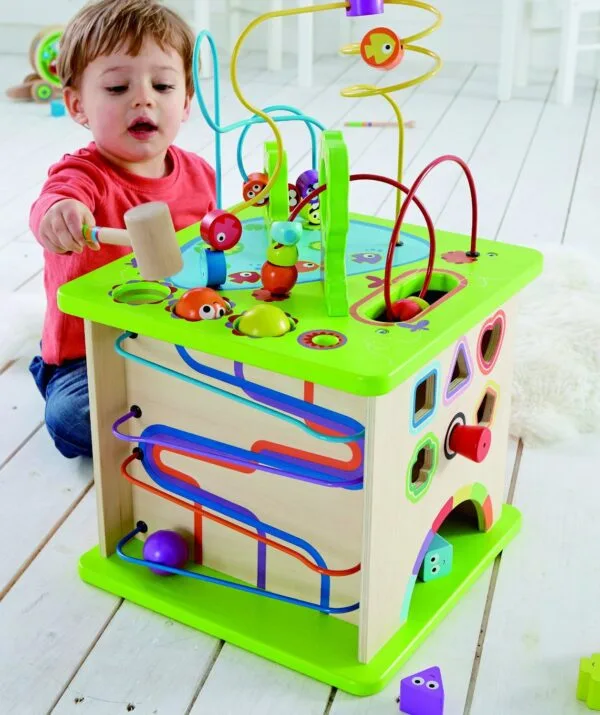 Hape didaktična kocka Dežela 