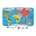 Janod Magnetic Puzzle World, 92 pieces