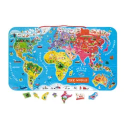 Janod Magnetic Puzzle World, 92 Teile