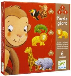 Djeco Scimmia e Amici 4, 6, 9 pezzi