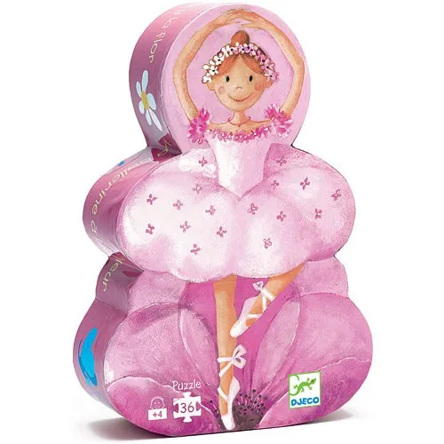 Djeco Ballerina mit Blumen 36 Stück