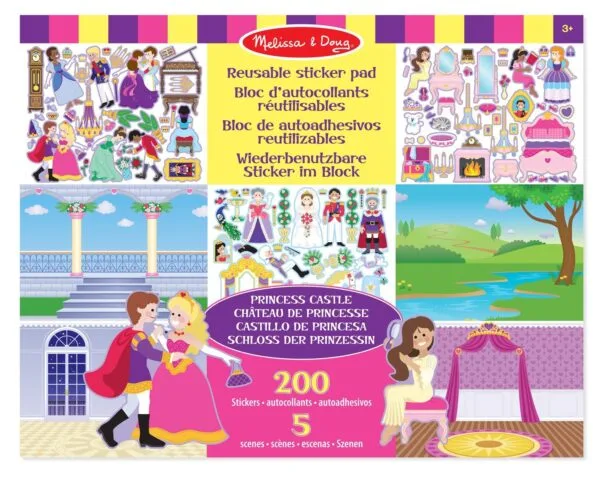 M&D Prinzessin Schloss Aufkleberblock