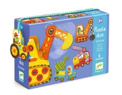 Djeco duo jigsaw puzzle vehicles 6x2 pieces