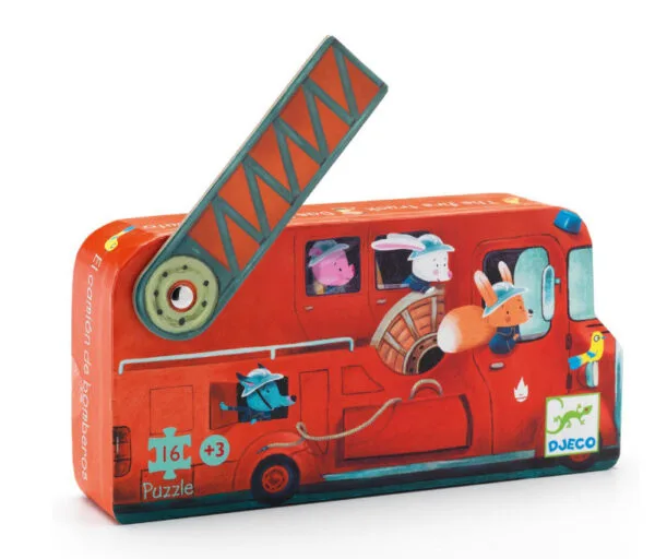 Djeco puzzle feuerwehrmänner 16 teile