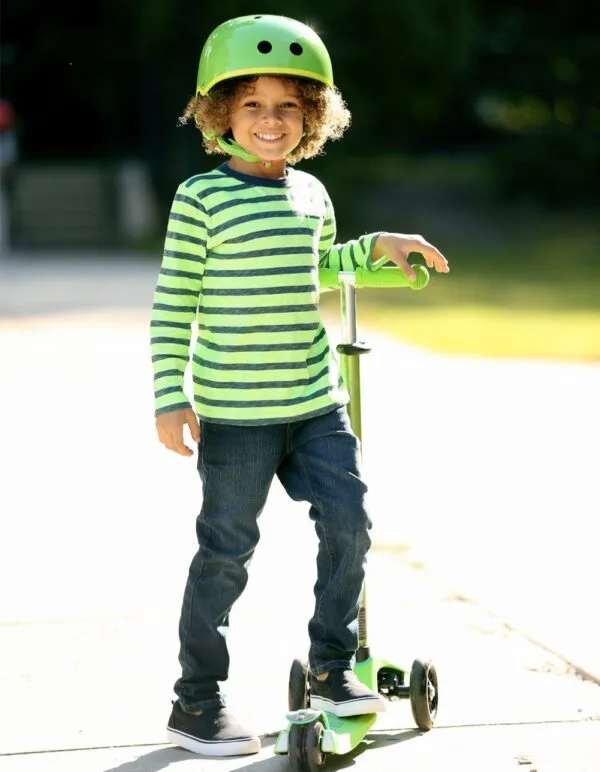 Scooter Micro Maxi Deluxe verde per bambini