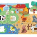 Djeco velika taktilna slagalica s domaćim životinjama 20 dijelova