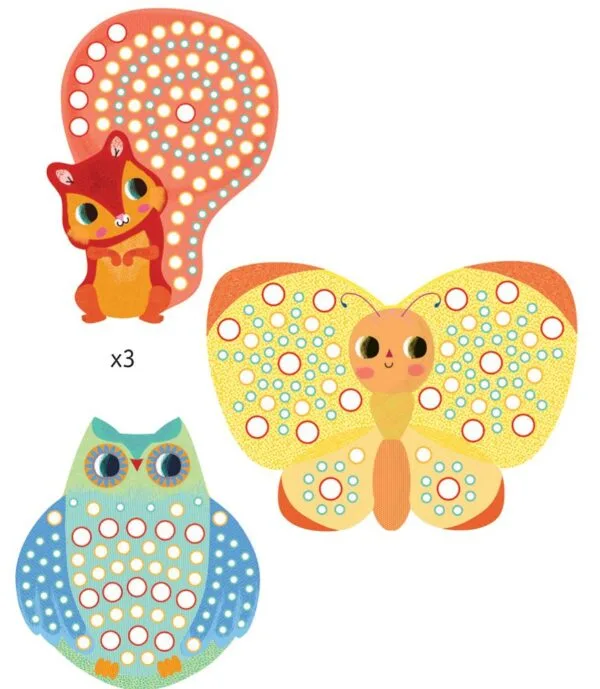 Djeco Tier Mosaik Kreativ Set