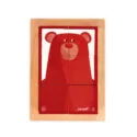 Janod Animali della foresta cubi di legno, 6 pezzi