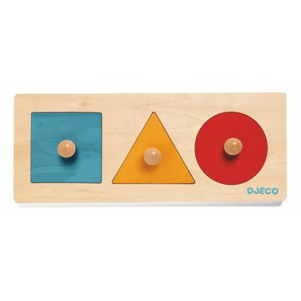 Djeco Holzeinsatz mit Formen und Tieren