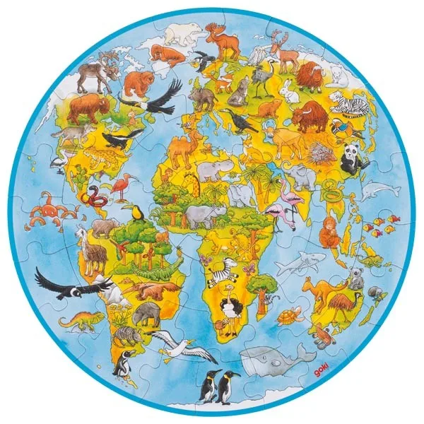 Goki Puzzle Welt XXL - 49 Teile