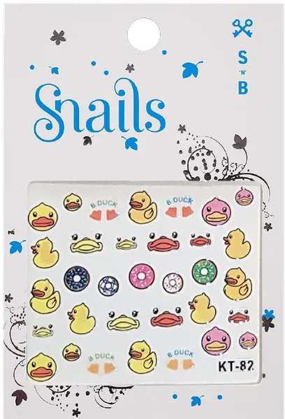 Naljepnice za nokte s puževima Quack Quack