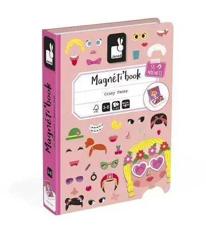 Libro magnetico Janod Facce di bambina