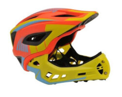 Casco per bambini Kiddimoto S 48-52 cm Ikon 2in1 giallo/arancio
