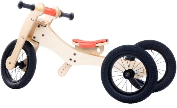 Trybike 4in1 Holzkinderwagen orange