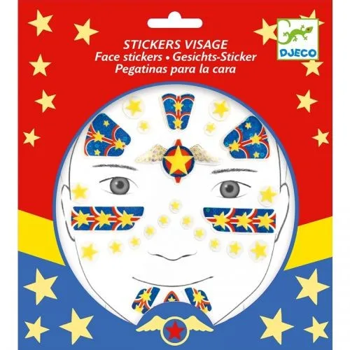 Djeco tatuaggio viso super eroe LAST CHANCE