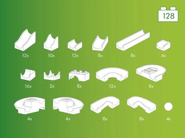 Hubelino-Kugelbahn-Set 128