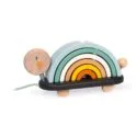Janod-Schildkröte an einer Schnur mit Regenbogen