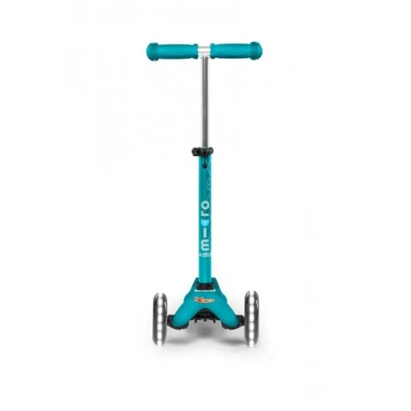 Monopattino per bambini Micro Mini Deluxe LED aqua