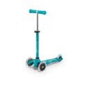 Monopattino per bambini Micro Mini Deluxe LED aqua