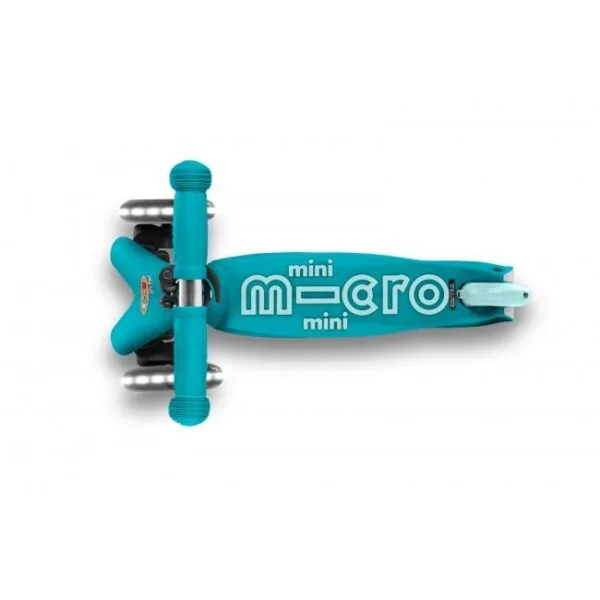 Monopattino per bambini Micro Mini Deluxe LED aqua