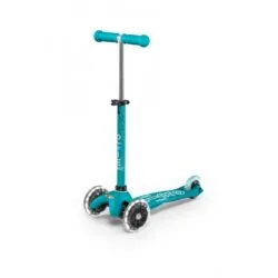 Monopattino per bambini Micro Mini Deluxe LED aqua