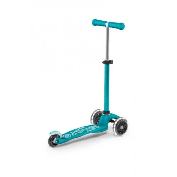 Monopattino per bambini Micro Mini Deluxe LED aqua