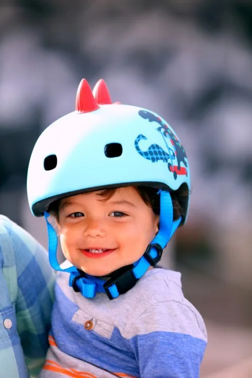 Micro S 48-53 cm Casco per bambini Dinosauro 3D