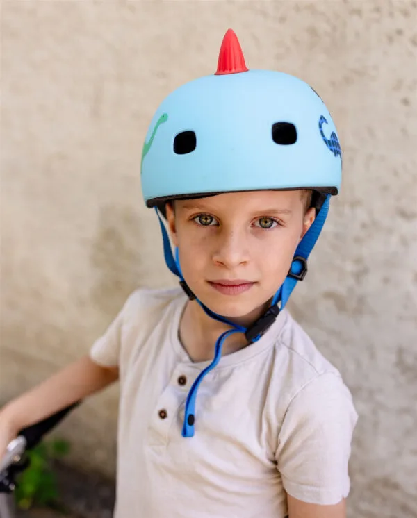 Micro S 48-53 cm Casco per bambini Dinosauro 3D