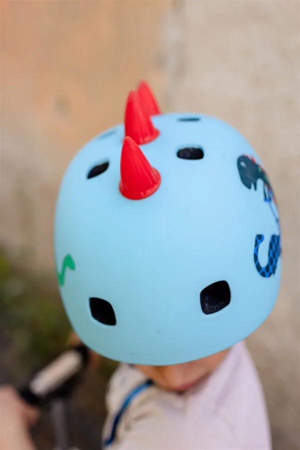 Micro S 48-53 cm Casco per bambini Dinosauro 3D