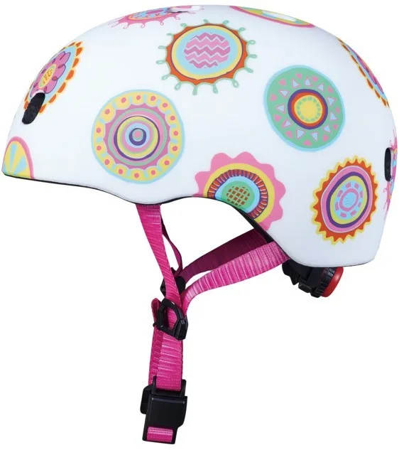 Micro XS 46-50 cm casco per bambini a pois colorati