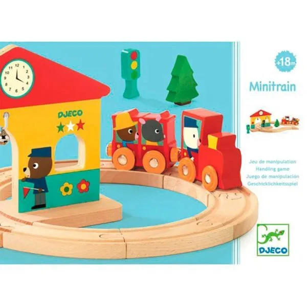 Djeco igralni set vlak z železnico