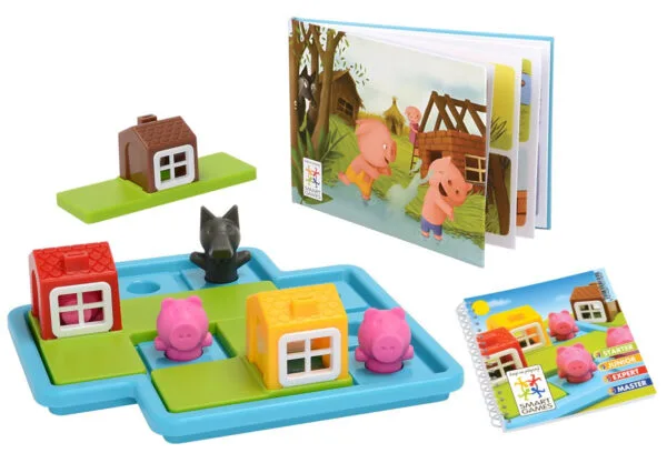 Intelligente Spiele Drei kleine Schweinchen Puzzle Spiel