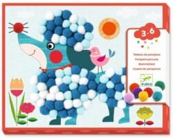 Djeco collage with cofi puppy
