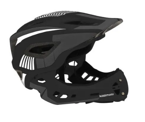 Kiddimoto S 48-52 cm Ikon 2v1 črna otroška čelada