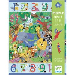 Djeco Rainforest puzzle with numbers 54 pieces