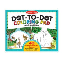 M&D Dot to Dot Colouring Block Wild Animals