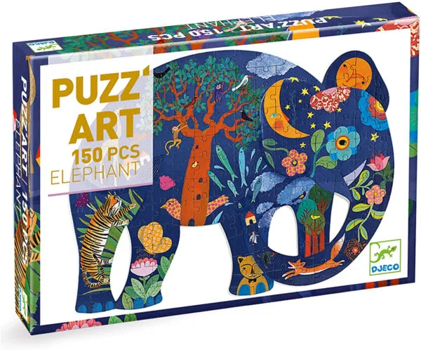 Djeco Elefanten-Puzzle, 150 Teile