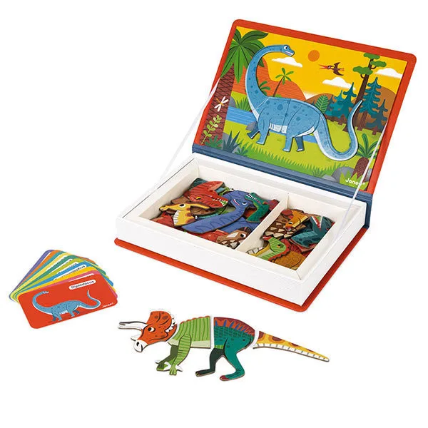 Libro magnetico dei dinosauri Janod