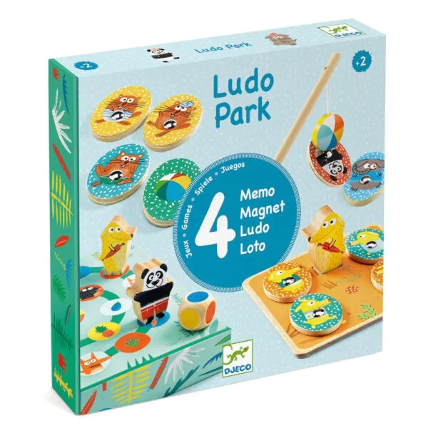 Djeco 4 giochi in legno Ludo Park