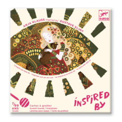 Djeco scratch pad inspired by Gustave Klimt